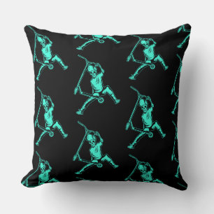 Freestyle Trick Scooters Throw Pillow