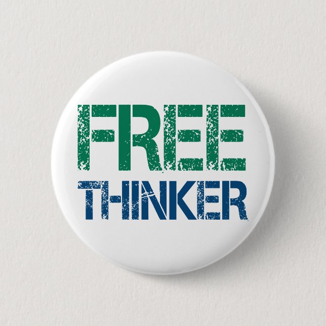 freethinker 2 inch round button (Front)
