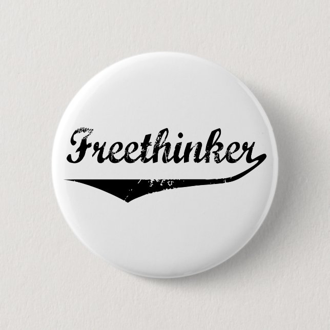 Freethinker 2 inch round button (Front)