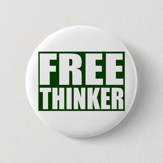 Freethinker 2 Inch Round Button (Front)