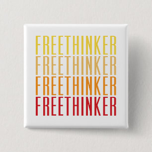 Freethinker 2 Inch Square Button
