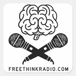 FreeThinkRadio Brainbones Stickers