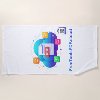 FreeToolsPDF – Fun Digital Power on Your Shirt! Beach Towel