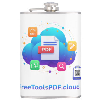 FreeToolsPDF – Fun Digital Power on Your Shirt! Hip Flask