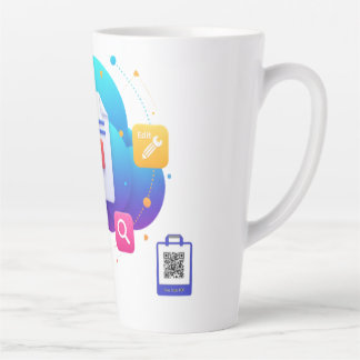 FreeToolsPDF – Fun Digital Power on Your Shirt! Latte Mug