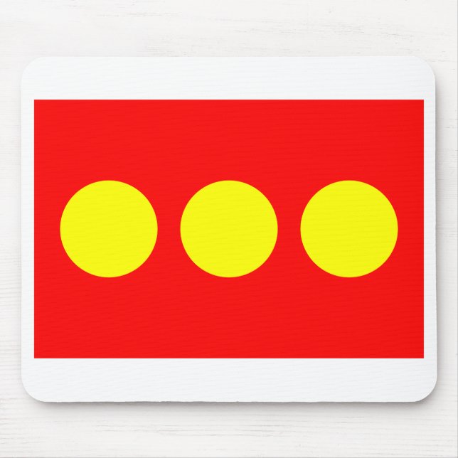 Freetown Christiania Flag Mouse Pad (Front)