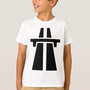 Freeway, Motorway, Autobahn - Black T-Shirt