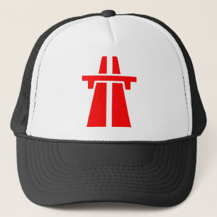 Freeway, Motorway, Autobahn - Red Trucker Hat