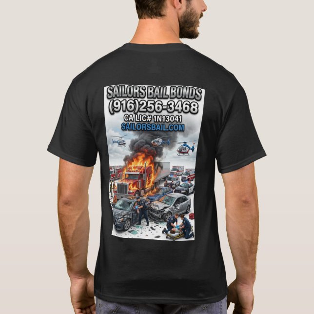 Freeway Pile Up T-Shirt Design (Back)