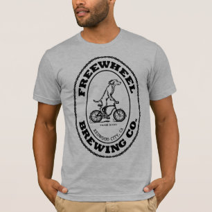 Freewheel Brewing Co Logo - Black (front only) T-Shirt