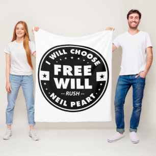 Freewill, motivational quote fleece blanket