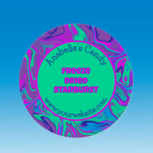 Freeze Dried Candy Colourful Cool Custom Label