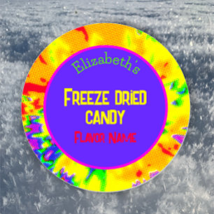 Freeze Dried Candy Colourful Personalized Label