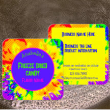 Freeze Dried Candy Custom Colourful Personalized 