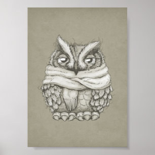 Freezin Owl Poster