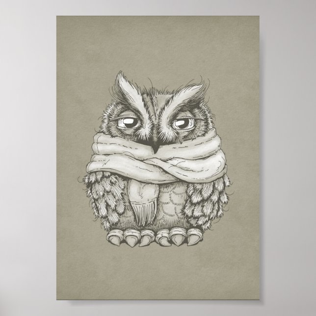 Freezin Owl Poster (Front)