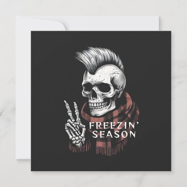 Freezin' Season  Holiday Card (Front)