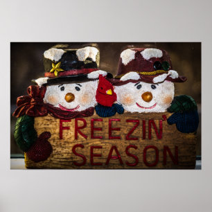 Freezin' Season Snowmen Poster