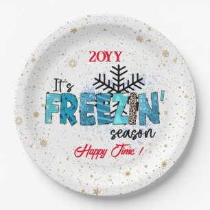 Freezing Season Customize Paper Plate