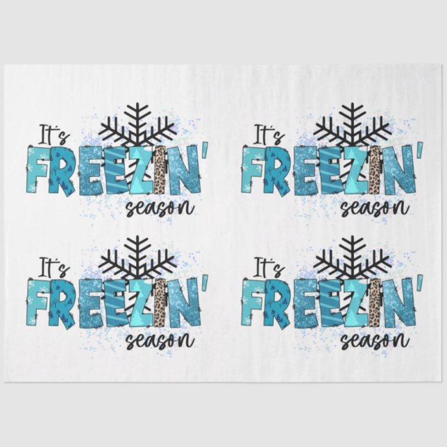 Freezing Season Customize Tissue Paper (Front)