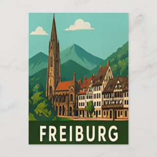 🌲 FREIBURG — Black Forest Gateway & Gothic Beauty Postcard