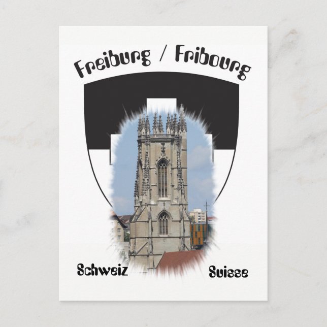 Freiburg / Fribourg Postkarte Postcard (Front)