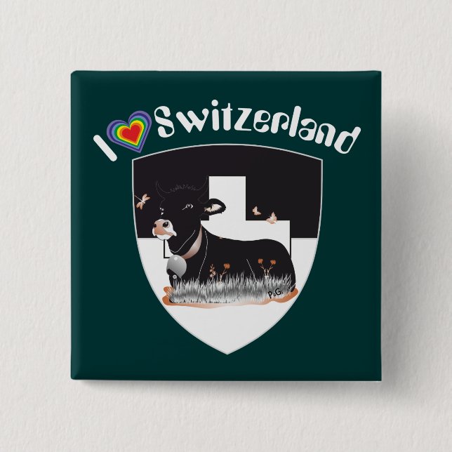 Freiburg / Fribourg Schweiz Suisse Buttons (Front)