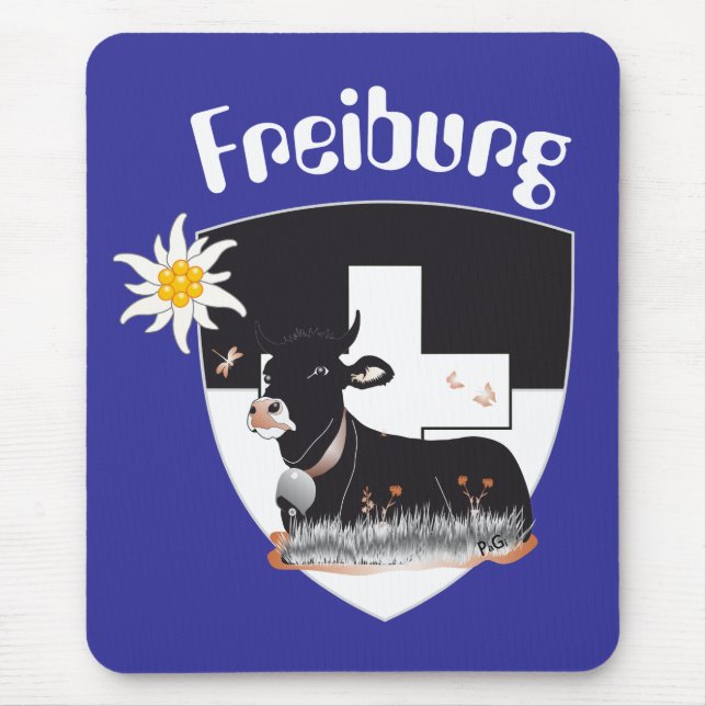 Freiburg / Fribourg Schweiz Suisse Mauspad Mouse Pad (Front)