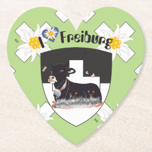 Freiburg - Fribourg - Switzerland - Suisse Paper Coaster