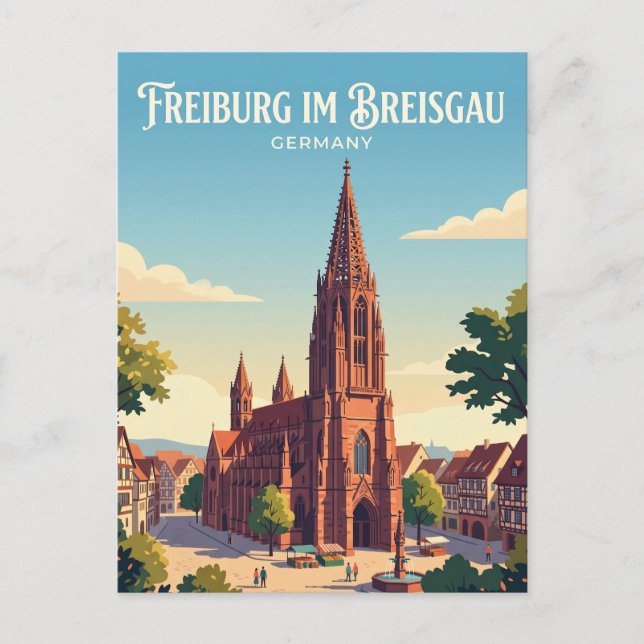 Freiburg im Breisgau Germany Postcard (Front)
