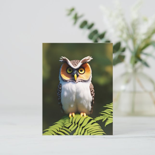 Freida The Screech Owl,  Postcard (Standing Front)