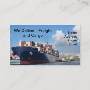 Freight and Cargo Business Card