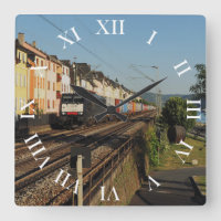 Freight train at Lorchhausen am Rhein