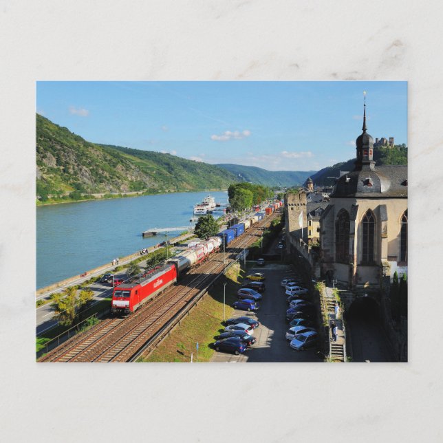 freight train in Oberweser Postcard (Front)