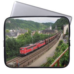 freight train in St Goar Laptop Sleeve