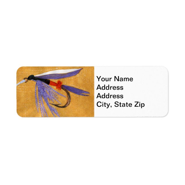 "Freight Train" Trout Fly Return Address Label (Front)
