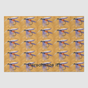 "Freight Train" wet fly, fly tying, fly fishing Tissue Paper