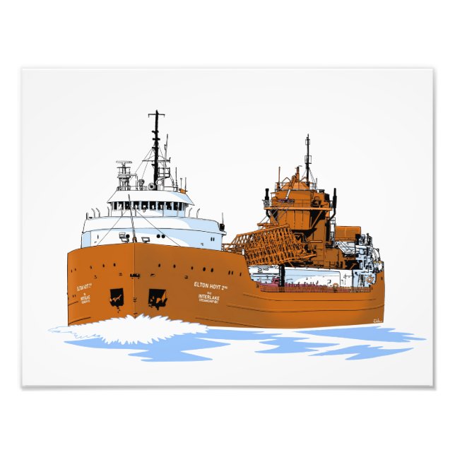 Freighter Elton Hoyt 2nd Self Unloader Photo Print (Front)