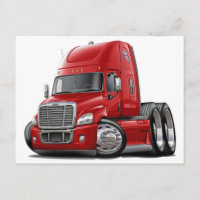 Freightliner Cascadia Red Truck