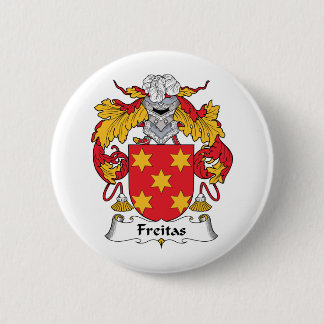 Freitas Family Crest 2 Inch Round Button