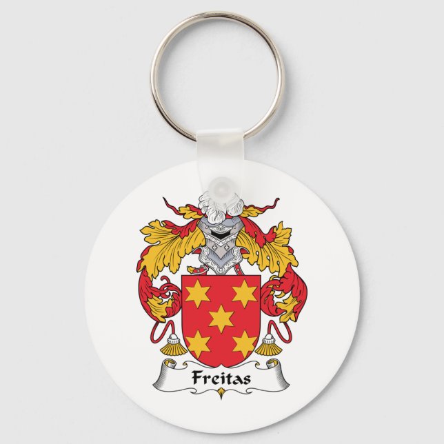 Freitas Family Crest Keychain (Front)