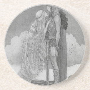 Freja and Svipdag by John Bauer Coaster