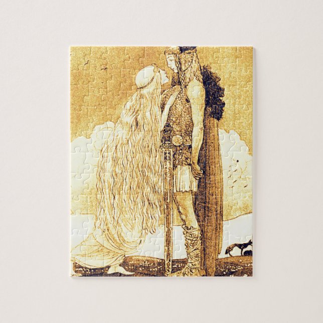 Freja and Svipdag by John Bauer Jigsaw Puzzle (Vertical)
