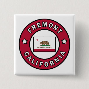 Fremont California 2 Inch Square Button