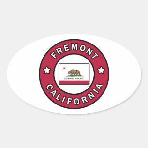 Fremont California Oval Sticker