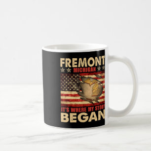 Fremont Michigan Usa Flag 4th Of July Coffee Mug
