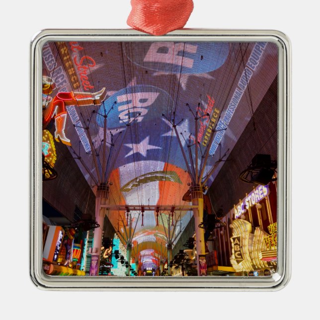 Fremont Street Experience Metal Ornament (Front)