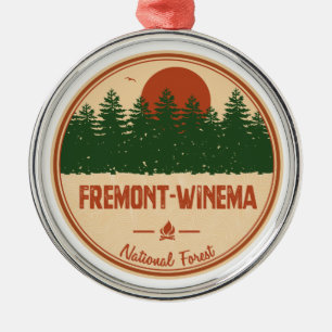 Fremont-Winema National Forest Metal Ornament