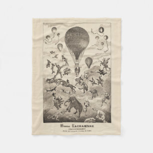 French Advertisement For Balloon Manufacturer Fleece Blanket