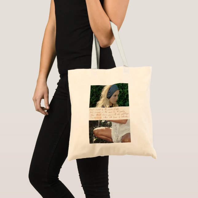French aesthetic tote bag  (Front (Product))